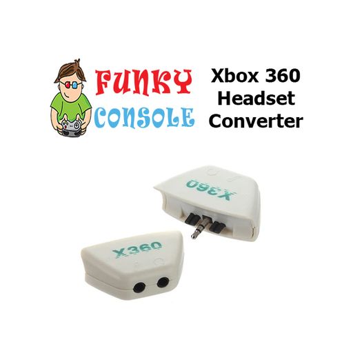 Xbox 360 Wireless Controller Earphone Headphones Headset Mic Convertor Adapter