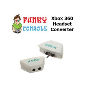 Xbox 360 Wireless Controller Earphone Headphones Headset Mic Convertor Adapter
