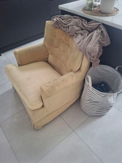Armchair with cover