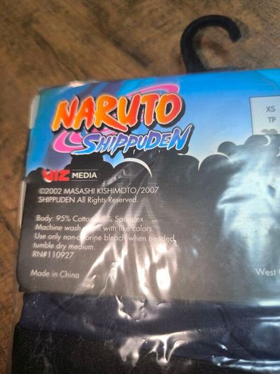 Near vintage 3 pairs Naruto boxers size small