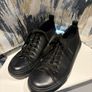 Black Primark Leather-Look Trainers / Sneakers - Size UK 6 / EUR 39 (Worn Once) Image 2