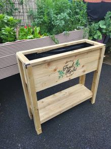 Rustic Herb Planter Raised Planter Flower Planter Raised Vegetable Planter