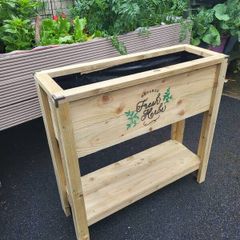 Rustic Herb Planter Raised Planter Flower Planter Raised Vegetable Planter