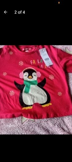 girls Christmas tops aged 6-7 all new