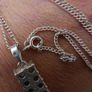925 Sterling Silver Chain, and Pendant Necklace 6,2g L-10" Image 7