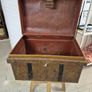 Small Antique Tin steamer trunk Image 4