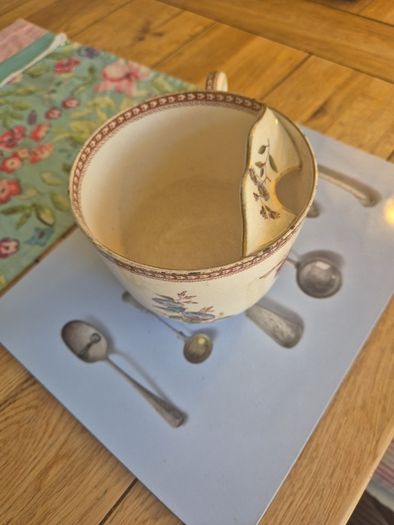 Victorian moustache cup