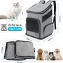 Cat Backpack, Foldable Pet Carrier Backpack for Cats and Small Dogs, Dog Rucksack with Ventilated Design Inner Safety Strap, Puppy Carrier Bag for Hiking Travel Outdoor Image 6