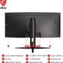 Curved monitor MSI Optix MAG301CR2. Perfect condition. Image 6