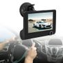 Dual Lens 1080P HD Car DVR 4 Inch Rear view Video Dash Cam Recorder Camera Gsensor Image 2