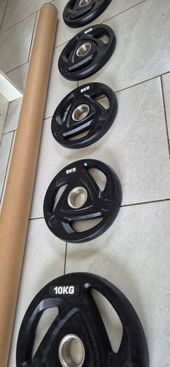 brand new olympic tri grip weight lifting set A
