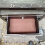 antique table with glass top drawers Image 3
