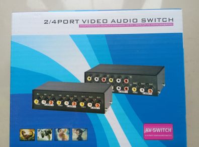 4 port analogue video & audio switch