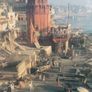 V large framed photo print of Paranasi Ghat, India, D18 Image 4