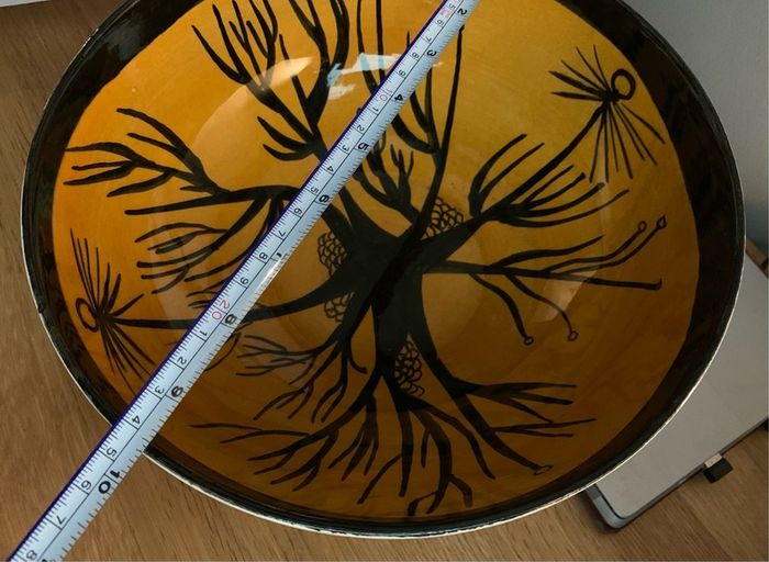 John ffrench Arklow Studio Pottery 1963 large bowl dish Jff