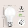Bayonet Light Bulb, 60W Equivalent, Warm White 2700K, 8.5W 806lm B22 LED Bulb, BC A60 Energy Saving Lightbulbs, Nondimmable, Pack of 3 Image 6