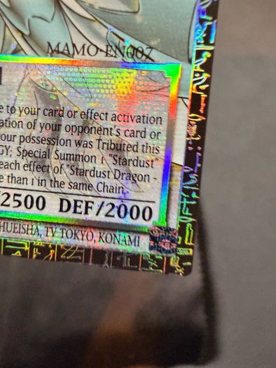 Yu-Gi-Oh! Stardust Dragon Grand Master Rare 036/100E MAMO-EN007 Serialized