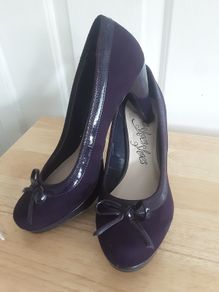 Shoes/Marks and Spencer Classic Court Shoe - Colour: Purple - Size: 5 UK - 38 EU