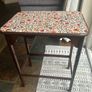 Unique vintage floral side table Image 2