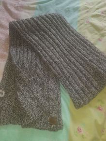 Grey Diesel wool scarf