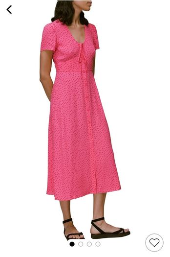 whistles Heidi Spot print dress size 8