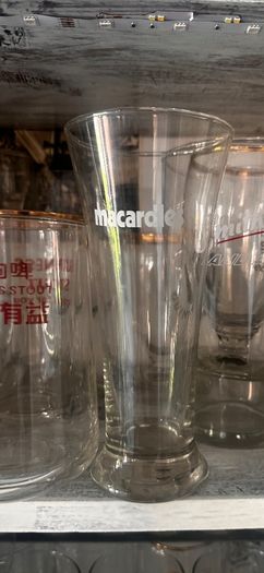 60s half pint MacArdles glass