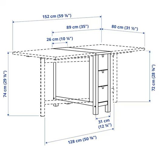 IKEA Norden Gateleg Table