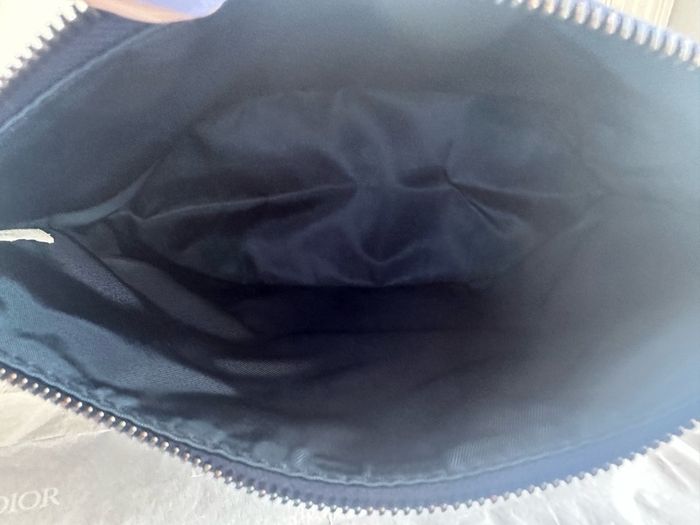 Blue Bottega Veneta Intrecciolusion Nylon Cosmetic Bag