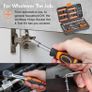 Socket Set Socket Set Comprising: Extension Bar, Coupler, Ratchet and Socket Wrench Set and Screwdriver Bit Sets with Carry Case 130 Piece Ratchet Set with Screwdriver Bits (FREE POSTAGE) Image 2