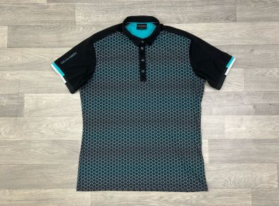Galvin Green Patterned Golf Polo Shirt Mens Medium