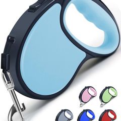 MULTIPLE COLOURS AVAILABLE | Dog Lead, 5M/16FT Extendable Dog Lead 360 Degree Tangle-Free Smooth&Durable Nylon Tape