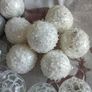 Christmas Tree Baubles Decorations x 31 - Winter White and Silver Image 4