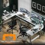 MASSIVE SALE  L Shaped Desk, 130 cm Computer Corner Desk, Gaming Desk with Monitor Stand, Home Office Study Writing Workstation, Space-Saving (FREE SHIPPING) Image 5