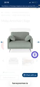 Harvey Norman Moby Armchair - Sage
