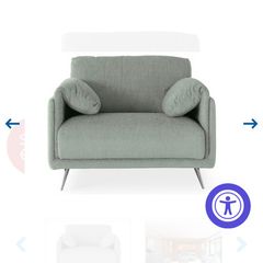 Harvey Norman Moby Armchair - Sage