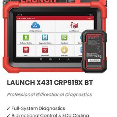 2026 Launch X431 CRP919X BT Bidirectional Car Diagnosis Tool DBSCar VII VCI connector