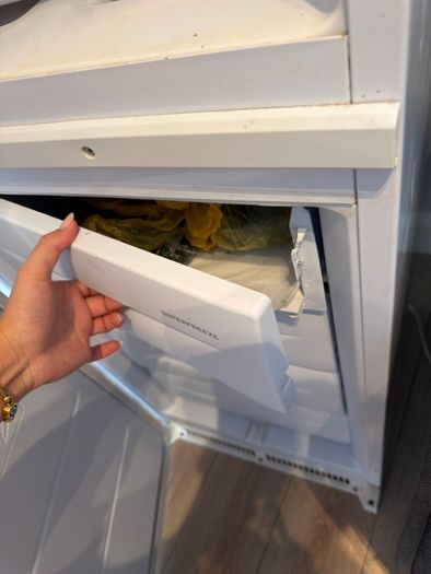Inside fridge freezer