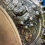 Vintage Kettle & Vintage Fruit Tray with Wooden Inset. Image 10