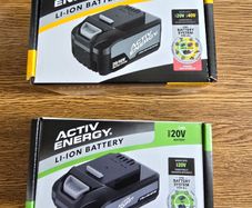 Ferrex Activ Energy 5AH 20V / 40V Lithium Ion Rechargeable Batteries. Ferrex Activ Energy 4A 20V / 40V Fast Charger. Ferrex Activ Energy 2AH 20V Lithium Ion Rechargeable Batteries.