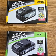 Ferrex Activ Energy 5AH 20V / 40V Lithium Ion Rechargeable Batteries. Ferrex Activ Energy 4A 20V / 40V Fast Charger. Ferrex Activ Energy 2AH 20V Lithium Ion Rechargeable Batteries.