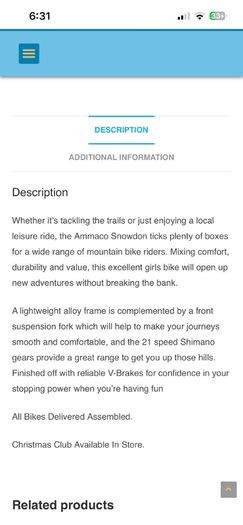 Mountain bike