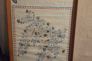 1960's German Weingut Ferd Pieroth winery Map