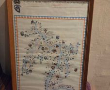 1960's German Weingut Ferd Pieroth winery Map