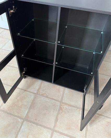Glass door cabinet
