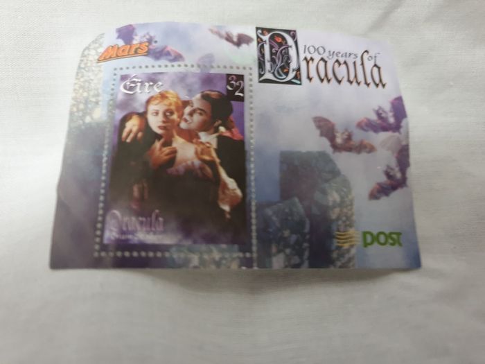 An Post Dracula Stamp 32p Bram Stoker Centenary MARS Promotion Ireland 1997 Never Hinged