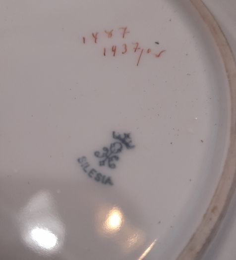 silesia porcelain plate