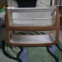 SnuzPod 5 Bedside Crib - Natural