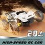 RC Car Remote Control Car for Kids, 1:18 High Speed 20 KM/H 2WD RC Buggy, 2.4GHz Off Road Racing Car with Two Rechargeable Batteries, Gift for Boys and Girls (White) Image 7