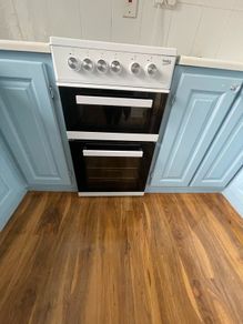 Double oven and 4 ring hob