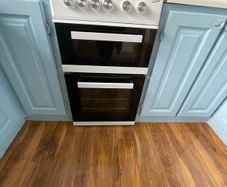 Double oven and 4 ring hob